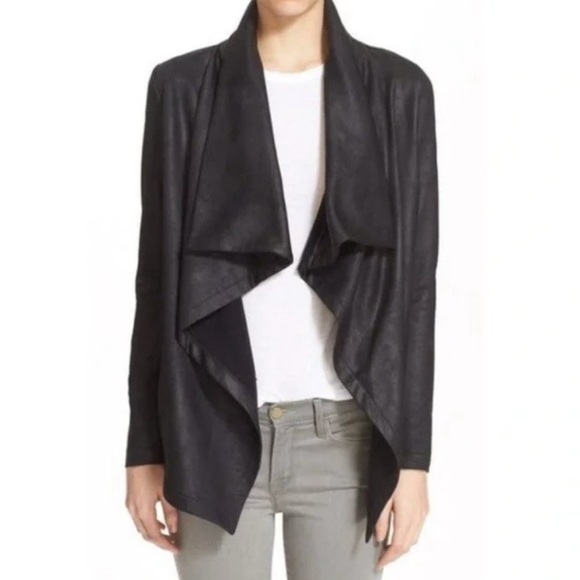 The Kooples Jackets & Blazers - The Kooples Sport Draped Leather Effect Jacket Sz 4 (US 10)